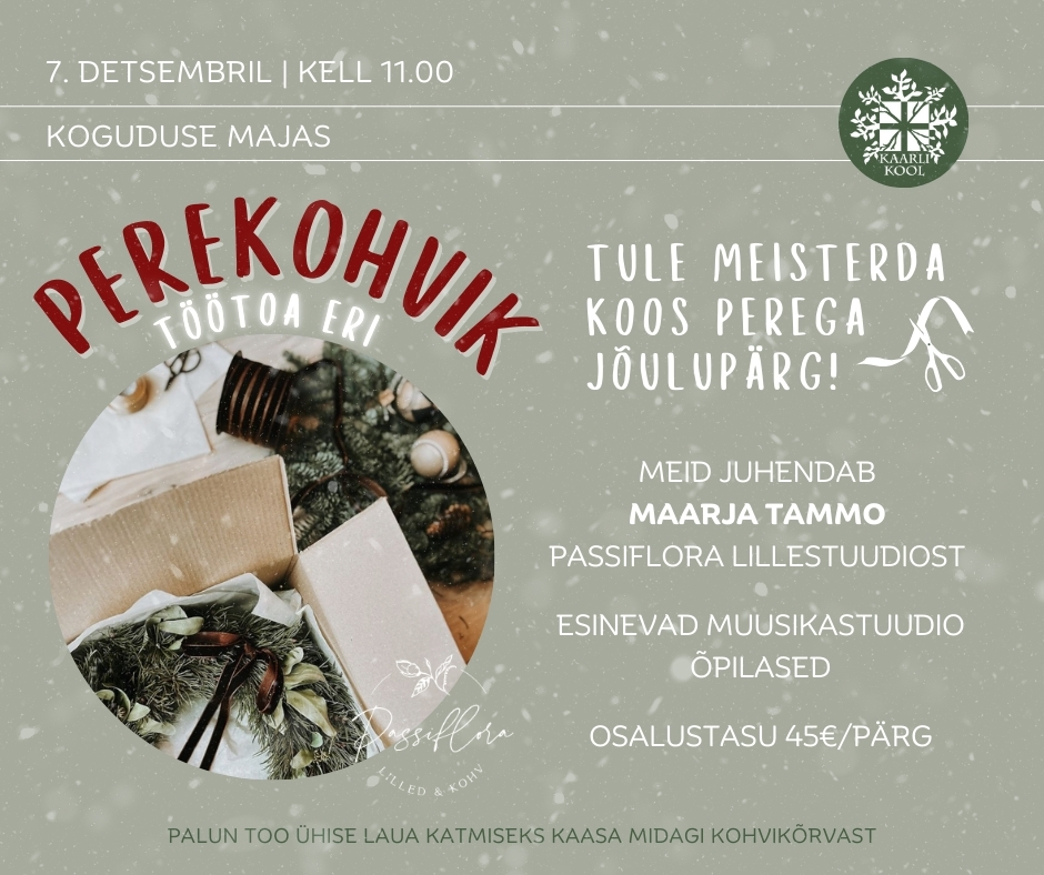 Perekohvik - töötoa eri! 🎄