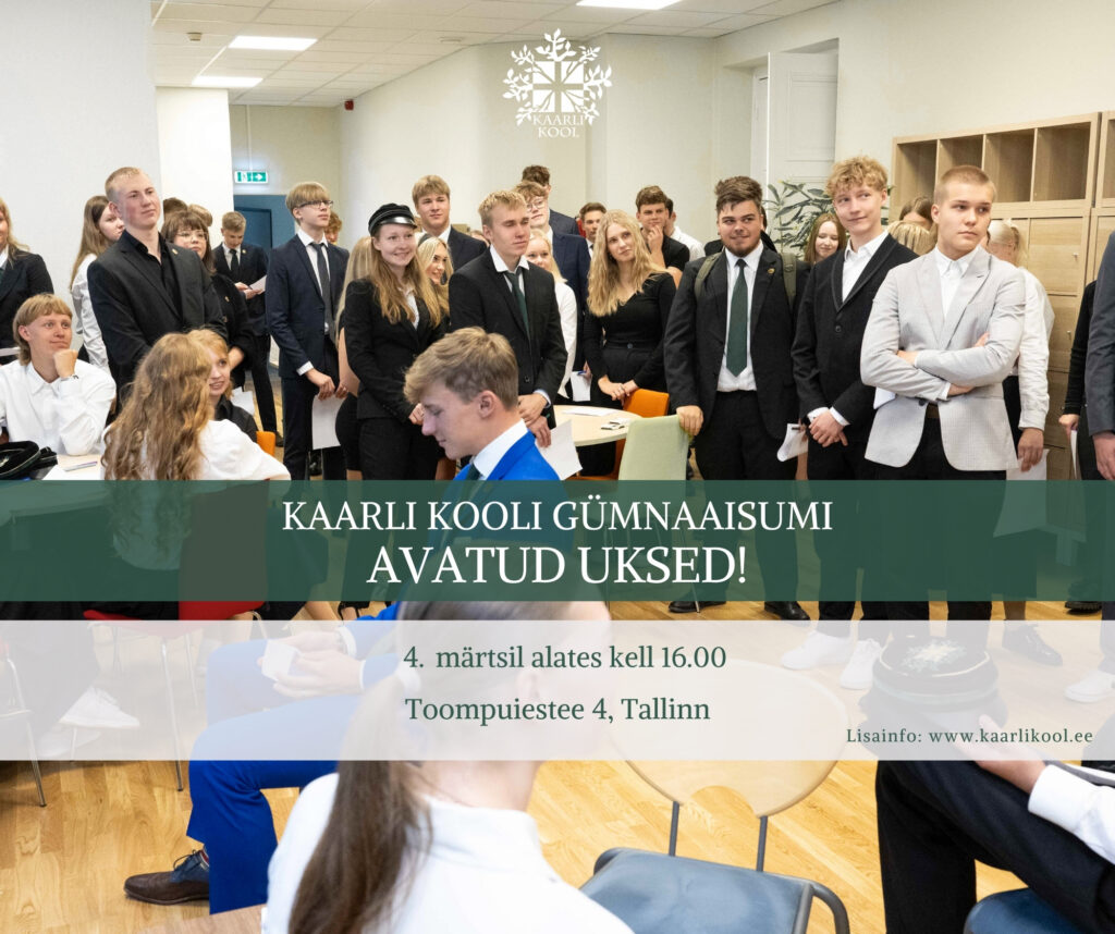 Kaarli Kooli gümnaasiumi avatud uste õhtu