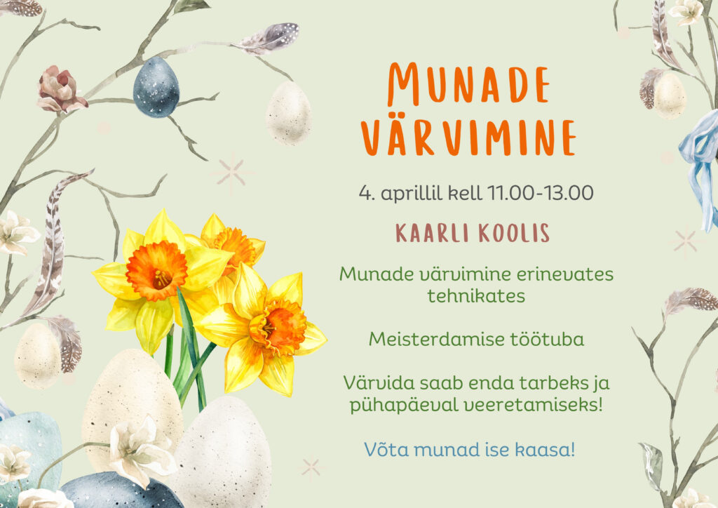 Munade värvimine ülestõusmispühadeks