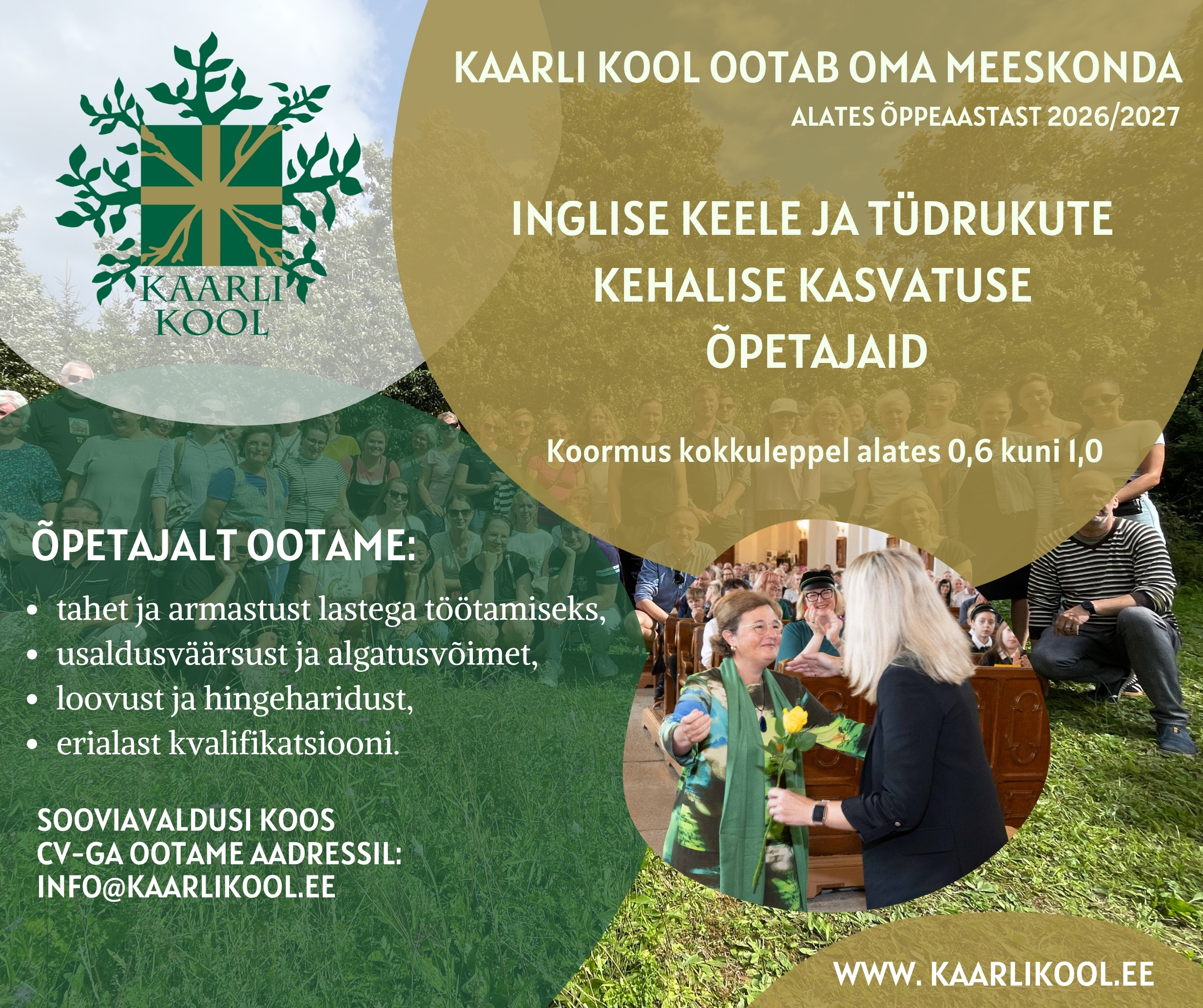 Otsime uusi töötajaid!